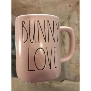 Rae Dunn Artisan Collection By Magenta Pink BUNNY Love Mug Easter Holiday